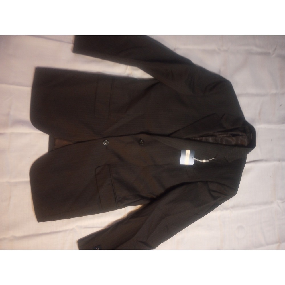 Joseph And Feiss Sport Coat 2 Button Black/Grey Pinstripe 37 Regular Wool China